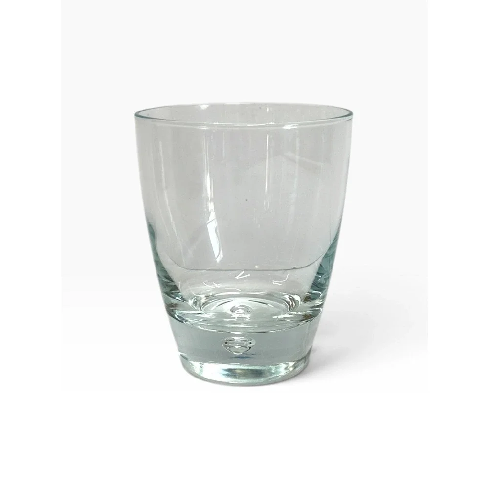 Bormioli Rocco Rocks Glass  Clear Luna Bubble Base Italy